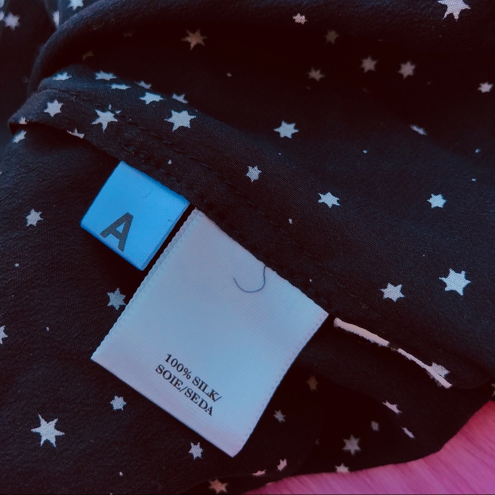 Ann Taylor Silk Star Button Down - image 5